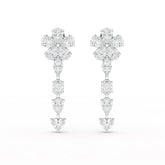 12.2 CT Pear Cut Lab Diamond Drop Earring Jama Jewels