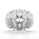 13.3 CT Pear Cut Full Eternity Lab Diamond Ring Jama Jewels