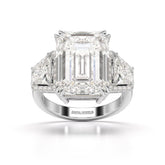 13.49 CT Emerald Cut Lab Diamond Ring