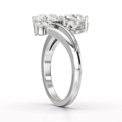 2.04 CT Heart Cut Lab Diamond Ring Jama Jewels