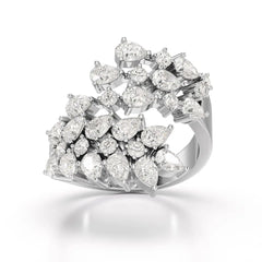 2.1 CT Lab Diamond Pear Cut Fancy Ring Jama Jewels