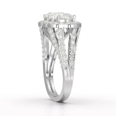 2.22 CT Heart Cut Lab Diamond Ring Jama Jewels