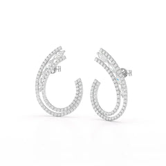 2.2 CT Lab Diamond Marquise Cut Stud Earrings Jama Jewels
