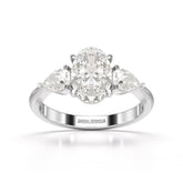 2.2 CT Three Stone Lab Diamond Ring