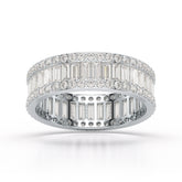 2.54 CT Baguette Cut Lab Diamond Classic Ring