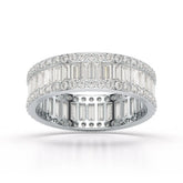 2.54 CT Baguette Cut Lab Diamond Classic Ring Jama Jewels