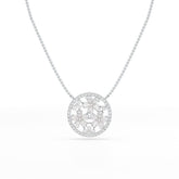 2.57 CT Pear Cut Flower Lab Diamond Pendant