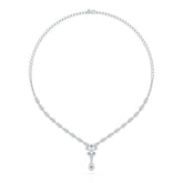 2.5 CT Baguette Cut Lab Grown Diamond Necklace