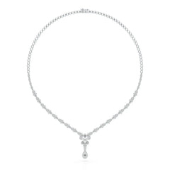 2.5 CT Baguette Cut Lab Grown Diamond Necklace Jama Jewels