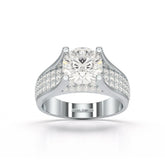 2.6 CT Round Cut Lab Diamond Ring Jama Jewels