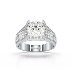 2.6 CT Round Cut Lab Diamond Ring Jama Jewels