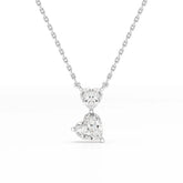 2.83 CT Heart Shaped Lab Diamond Chain Pendant Jama Jewels