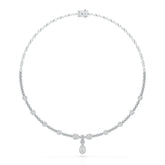 2.85 CT Pear Shape Lab Diamond Necklace Jama Jewels