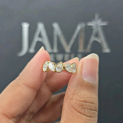 0.97 CT Pear Diamond Five Stone Band Ring (Ready for Delivery)