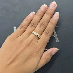 0.97 CT Pear Diamond Five Stone Band Ring (Ready for Delivery)