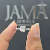 1.04 CT Cushion Diamond Four Prong Solitaire Ring (Ready for Delivery)
