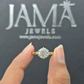 2.15 CT Round Diamond Twisted Band Solitaire Ring (Ready for Delivery)