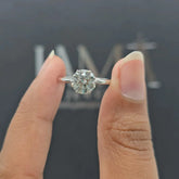 1.59 CT Round Diamond Six Prong Solitaire Ring (Ready for Delivery)