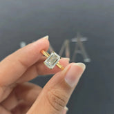 2.52 CT Emerald Diamond Solitaire Ring (Ready for Delivery)