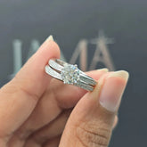 1.32 CT Round Diamond Double Row Solitaire Ring (Ready for Delivery)
