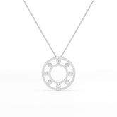 3.25 CT Round Cut Lab Diamond Pendant
