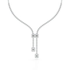 3.27 CT Lab Created Diamond Wedding Necklace Jama Jewels