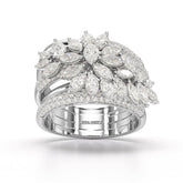 خاتم من الماس المخبري متعدد الطبقات بوزن 3.58 قيراط