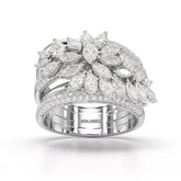 3.58 CT Lab Diamond Layered Ring Jama Jewels