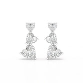 3.5 CT Lab Diamond Heart Cut Earrings Jama Jewels