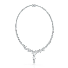 3.85 CT Lab Grown Diamond Drop Necklace Jama Jewels