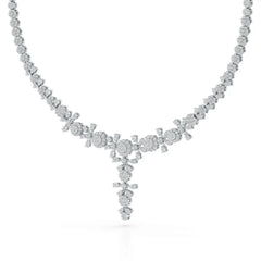 3.85 CT Lab Grown Diamond Drop Necklace Jama Jewels