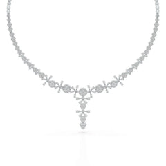 3.85 CT Lab Grown Diamond Drop Necklace Jama Jewels