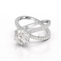 2.9 CT Lab Diamond Round Brilliant Cut Ring Jama Jewels