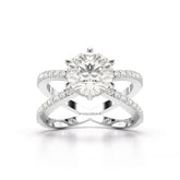 2.9 CT Lab Diamond Round Brilliant Cut Ring Jama Jewels