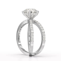 2.9 CT Lab Diamond Round Brilliant Cut Ring Jama Jewels