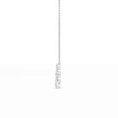 4.3 CT Heart Cut Lab Diamond Chain Pendant Jama Jewels