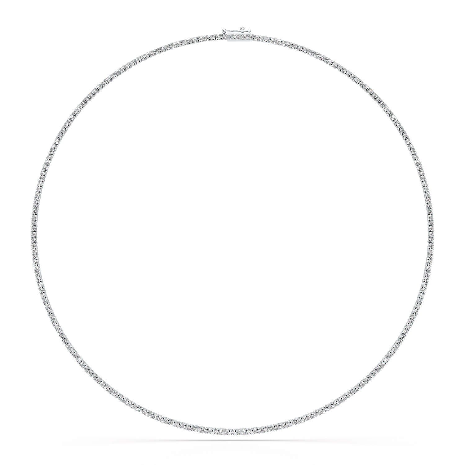 4.61 Carat Diamond Line Necklace