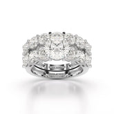 4.82 CT Lab Diamond Round Cut Ring Jama Jewels