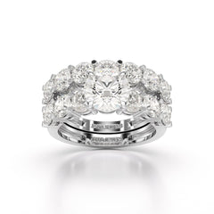 4.82 CT Lab Diamond Round Cut Ring