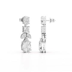 4.88 CT Lab Diamond Drop Earrings Jama Jewels