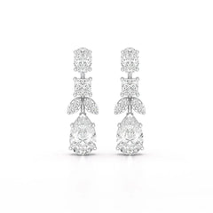 4.88 CT Lab Diamond Drop Earrings Jama Jewels