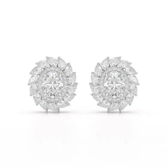 4.85 CT Lab Diamond Multi Shape Stud Earrings Jama Jewels