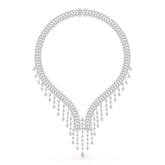 46.95 CT Lab Diamond Fancy Pear Cut Necklace Jama Jewels