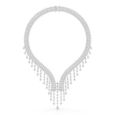 46.95 CT Lab Diamond Fancy Pear Cut Necklace Jama Jewels