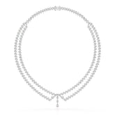 49.5 CT Lab Diamond Pear Cut Two Layer Necklace Jama Jewels