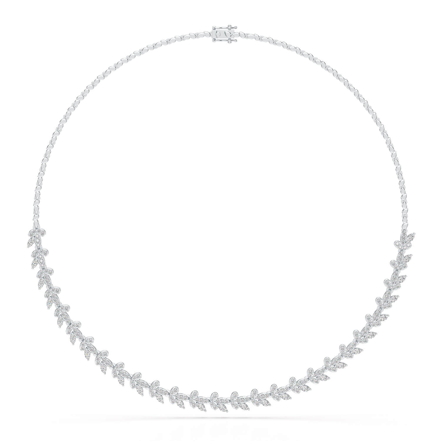 5.14 CT Marquise Shape Lab Grown Diamond Necklace