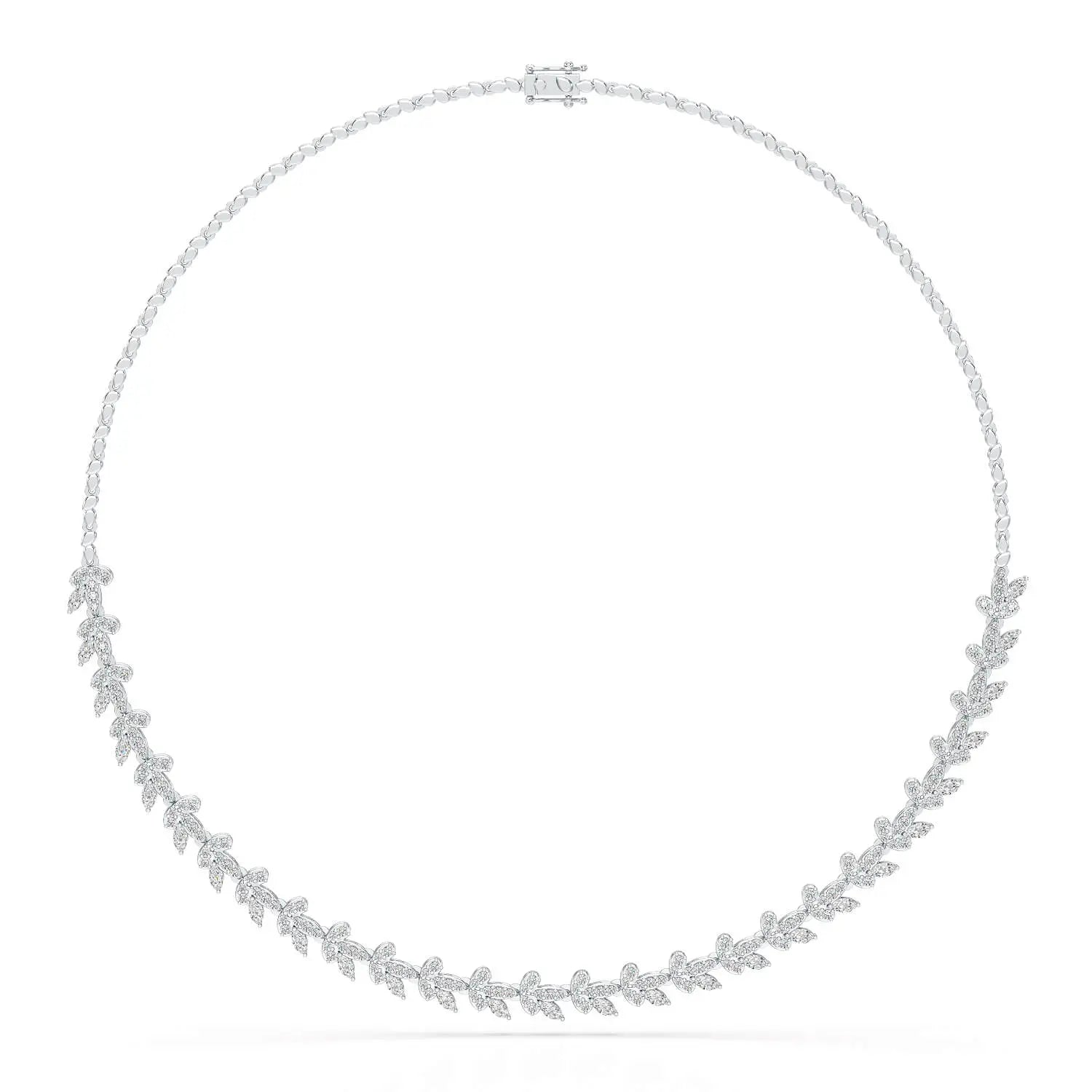 5.14 CT Marquise Shape Lab Grown Diamond Necklace