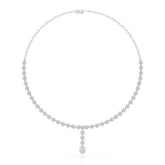 Pear Cut Lab Diamond 4.97 CT Necklace