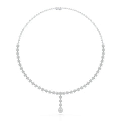 Pear Cut Lab Diamond 4.97 CT Necklace Jama Jewels
