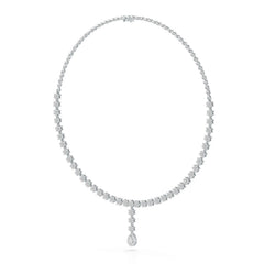 Pear Cut Lab Diamond 4.97 CT Necklace Jama Jewels